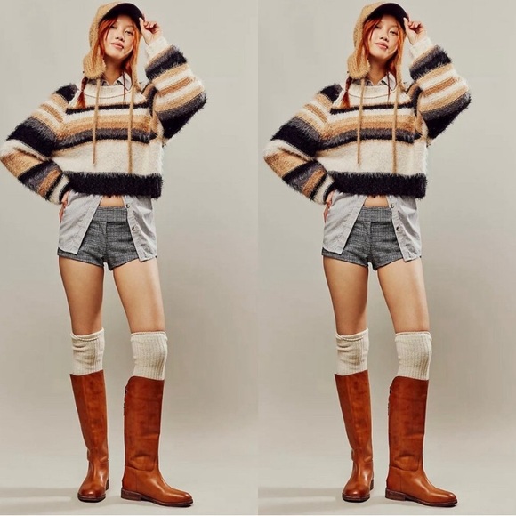 Free People Snowbird Sweater In Carmel Cannoli NWT - Picture 4 of 8